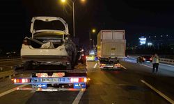 TEM Otoyolu’nda 3 araçlı zincirleme trafik kazası: 3 yaralı