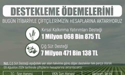 Üreticiye 8 milyon 540 bin 13 liralık tarımsal destek