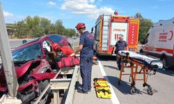 Balıkesir'de aydınlatma direğine çarpan otomobilin sürücüsü öldü, yanındaki 2 kişi yaralandı