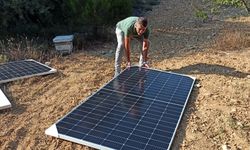 Meyve bahçesine kurduğu güneş panelleriyle enerji giderini sıfıra düşürdü