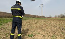 Trakya'da leylek yuvalarının bakımı termal kameralı dronla gerçekleştiriyor