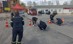 İtfaiyeden Polisan acil durum ekiplerine eğitim