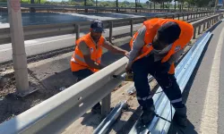 Sakarya Büyükşehir Çevre Yolu’nda ‘güvenli ulaşım’ için mesaide