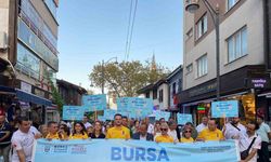 Bursa’da vatandaşlar ‘Halk Sağlığı Haftası’ için yürüdü