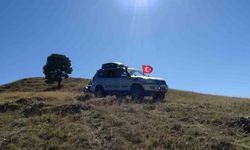 Erzurum’da off-roadçular "Yaza veda, kışa merhaba" dedi