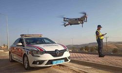 Gaziantep’te jandarmadan drone destekli trafik denetimi