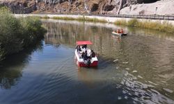 Kura Nehri’nde deniz bisikleti ve tekne heyecanı yeniden başladı