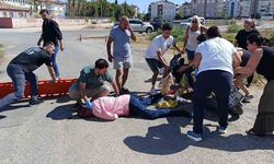 Manavgat’ta motosikletten düşen adam ağır yaralandı