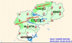 Meteorolojiden Elazığ için kuvvetli yağış uyarısı