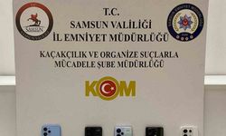 Samsun’da kaçak elektronik sigara ve cep telefonu ele geçirildi