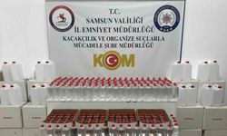 Samsun’da kaçak içki yapımında kullanılan 1 ton etil alkol ele geçirildi