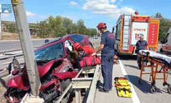 Susurluk’ta otoyolda trafik kazası; 3 yaralı