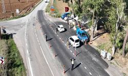 Kırklareli'nde dron destekli trafik denetimi yapıldı