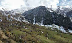 Artvin’de sonbahar ve kış manzaraları aynı karede