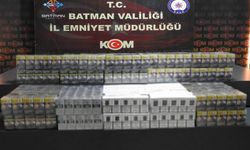 Batman’da akaryakıt tankerinde kaçak sigara ele geçirildi