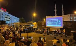 Gezen sinema, Çermik’te vatandaşlarla buluştu