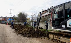 O mahallenin 2 bin 500 metrelik içme suyu hattı yenileniyor