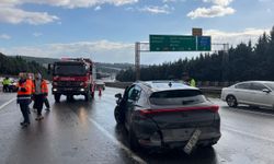 Anadolu Otoyolu'nun Kocaeli kesimindeki trafik kazası ulaşımı aksattı