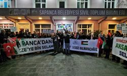 Sapanca'da Filistin'e destek yürüyüşü yapıldı