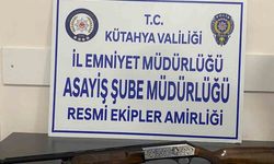 Kütahya’da ruhsatsız av tüfeği ele geçirildi