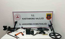 Kastamonu’da kaçak define avcılarına jandarmadan baskın