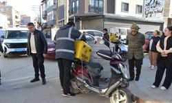 Motosiklet ile otomobil çarpıştı: 1 yaralı