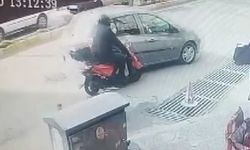 Motosiklete çarpıp kaçtı: Kaza güvenlik kameralarına yansıdı