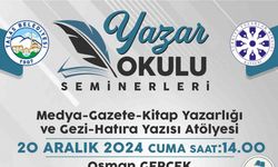 Talas’ın Yazar Okulu Seminerlerinde bu hafta Osman Gerçek konuk olacak