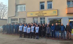 Edirne'de PTT çalışanları meslektaşlarının silahla öldürülmesini protesto etti