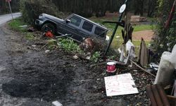 Sarıyer'de yol kenarında satış yapan kadın otomobilin çarpması sonucu yaralandı