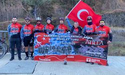 Sarıkamış şehitleri için pedal çeviriyorlar