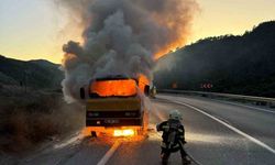 Yakıt dolu tanker alev aldı