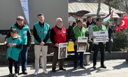 Tekirdağ'da İsrail'in Gazze'ye yönelik saldırıları protesto edildi