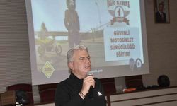 Bitlis’te motosiklet sürücülerine güvenli sürüş semineri düzenlendi
