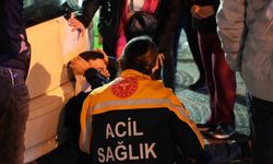 Edirne’de otomobilin yayalara çarpma anı kamerada: 3 yaralı