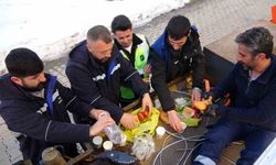 Elektrik arıza ekipleri iftarını arazide yaptı