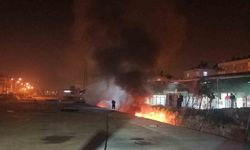 Tarsus’ta demiryolu inşaat alanında yangın