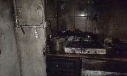 Bursa'da ocakta unutulan yemek yangına sebep oldu