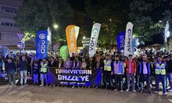 Kırklareli'nde, İsrail'in Gazze'ye yönelik saldırıları protesto edildi