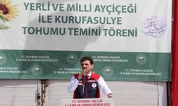 Silivri'de ayçiçeği ve kuru fasulye tohum temini töreni düzenlendi