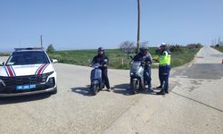 Tekirdağ'da jandarma ekipleri trafik denetimlerini sürdürüyor
