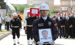 Cizre’de trafik kazasında şehit olan polis memuru son yolculuğuna uğurlandı