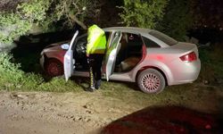 "Dur" ihtarına uymayıp 15 kilometre kaçtı, kaza yapınca yakalandı