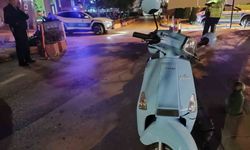 Kendi sürdüğü motosikletten düşen sürücü yaralandı