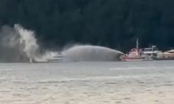 Marmaris’te motoryatta yangın çıktı