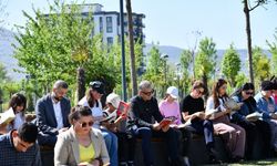 Osmaniye Millet Bahçesi’nde kitap okuma etkinliği düzenlendi