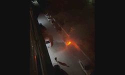 Park halindeki otomobilde korkutan yangın