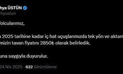 THY’de yeni tavan fiyat