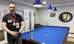 Tokatlı bilardo sporcusu Avrupa şampiyonasında kupa hedefliyor