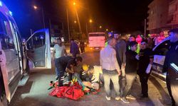 Yolun karşısına geçerken kamyonetin çarptığı bir kişi yaralandı